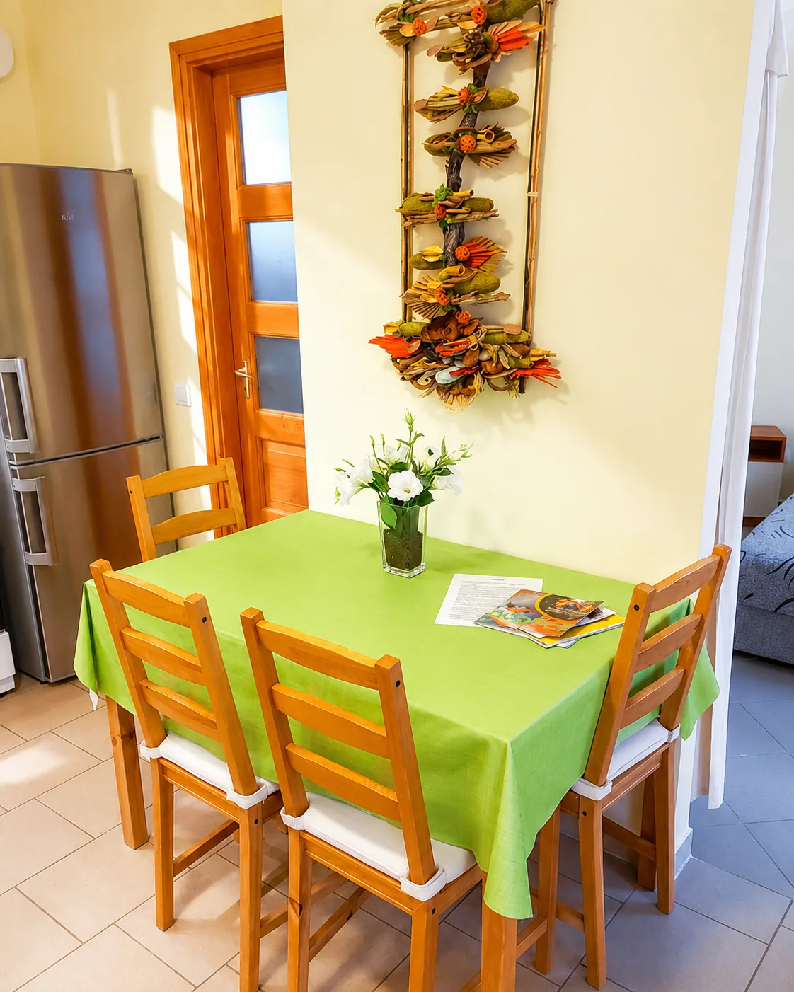 Dining area in the kitchen